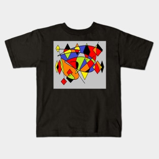 Abstract space grey Kids T-Shirt